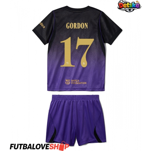 Dres Barcelona Anthony Gordon #17 Preč pre deti 2026-27 Krátky Rukáv (+ trenírky)